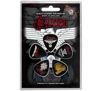 SAXON PLEKTRUMSET GUITAR PICK SET # 1 Wheels of Steel 5 Unidades PLEK PLEKTRUM, Negro , Talla única