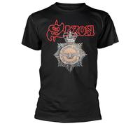 Saxon 'Strong Arm Of The Law' (Negro) T-Shirt - ¡NUEVO Y OFICIAL