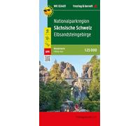 Saxon Switzerland national park region, hiking map 1:25,000: Wanderkarte WK D2401, wasserfest, reißfest, GPX Tracks