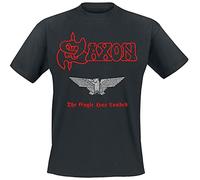 Saxon The Eagle Has Landed Hombre Camiseta Negro 100% algodón Regular