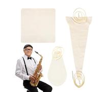 Saxophone Care Kit, Instrument Cleaning Cloth, Portable Woodwind Cleaner, Professional Swab for Flute Clarinet Maintenance and Hygiene, 17.91x7.68 inches