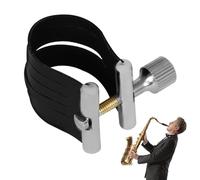 Saxophone Ligature Fastener, Alto Sax Ligature, Saxophone Mouthpiece Ligature, PU Leather Sax Ligature,Saxophone Accessories, Professional Saxophone Clip, Compact Saxophone Fastener,