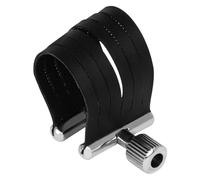 Saxophone Ligature Fastener, PU Leather Alto Sax Ligature Fastener, Alto Sax Ligature Clip, Compact Saxophone Accessories, Saxophone Mouthpiece Accessories, Easy To Use, Portable for Saxophone
