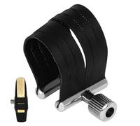 Saxophone Ligature Fastener, Sax Ligature Fastener, Saxophone Mouthpiece Clip, Compact Saxophone Fastener, Professional Saxophones Mouthpiece Ligature Fasteners, Designed With A Pu Leather Clip