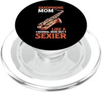 Saxophone Mom Like A Normal Mom But Sexier PopSockets PopGrip para MagSafe