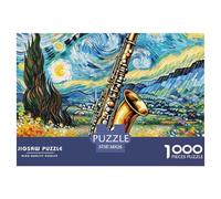 Saxophone Puzzle Da 1000 Pezzi Offrire in Regalo Gioco Familiare Giochi Rilassamento E Intelligence Regalo per Amore E Amico per Adulti E Bambini Dai 12 Anni in Su 38x26cm/1000pcs