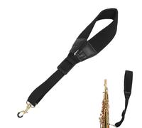 Saxophone Strap - Alto Saxophone Neck Strap Adjustable | Music Instrument Accessories | Cushioned Nylon Leather Carrying Holder For Bass Clarinet Oboe Bassoon