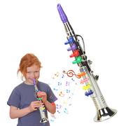 Saxophone Toy, Kids Musical Instrument, 3.15x3.35x14.96 Inches, Educational Trumpet Toys, Beginner Friendly Sound Training for Children Early Music Learning, Multicolor