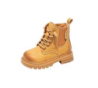 Saxrel Botines Chelsea para niñas, con suela gruesa y elástico lateral, 1