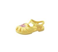 Saxrel Sandalias de gelatina de poliuretano para niñas, puntera cerrada, gancho y bucle, hebilla de correa, bonitos acentos, zapatos de playa de princesa de 3 a 10 años, para vacaciones, viajes