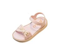 Saxrel Sandalias de playa para niñas, con lazo de PVC, puntera abierta, suela antideslizante suave, zapatos casuales de 3 a 8 años para la escuela, verano, salidas casuales al aire libre, parque
