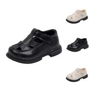 Saxrel Sandalias de poliuretano con puntera cerrada para niños, transpirables, con , antideslizantes, suela suave, zapatos planos de 1 a 6 años para jugar al aire libre, verano, uso casual, fiestas de