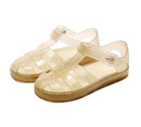 Saxrel Sandalias de PVC con puntera cerrada para niñas, sandalias romanas con correa de hebilla, suela antideslizante suave, zapatos de 2 a 8 años para verano, uso diario, salidas informales, playa