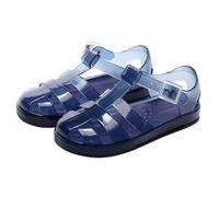 Saxrel Sandalias de PVC con puntera cerrada para niñas, sandalias romanas con correa de hebilla, suela antideslizante suave, zapatos de 2 a 8 años para verano, uso diario, salidas informales, playa