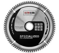 Saxton Blades - Hoja de sierra circular inalámbrica de corte fino TCT de 165 mm x 80 dientes, compatible con Dewalt, Makita, Bosch