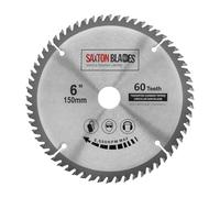 Saxton Blades Hoja de sierra circular Saxton TCT de 150 mm x 20 mm de diámetro x 60 dientes + anillo de 16 mm y 10 mm compatible con Ryobi Bosch