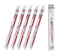 Saxton S922BFP - Hoja de sierra sable (225 mm, bimetálica, 8% cobalto, 5 unidades)