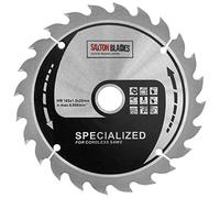 Saxton TCT16524T - Hoja de sierra circular inalámbrica de 165 mm x 24 t, compatible con Dewalt Makita
