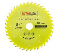 Saxton TCT21040TPRO Professional Series - Hoja de sierra circular (210 mm x 40 t x 30 mm, 16, 20, 25 mm, anillos reductores compatibles con Evolution Festool, Bosch, Makita Dewalt)