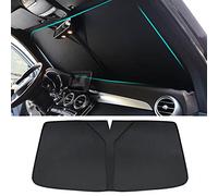 SAXTZDS Ajuste para BMW X3 G01 F97 2017-2022, Parasol para Parabrisas, Parasol para Parabrisas de Coche, Parasol Plegable para Parabrisas, Accesorios para Coche, Negro, 120x60cm