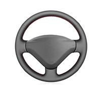 SAXTZDS Compatible con Citroen Jumpy 2009-2016, funda de volante de cuero negro, funda de volante cosida a mano, accesorios interiores del coche