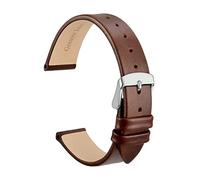 SAXTZDS Correa de reloj de cuero de 8mm, 10mm, 12mm, 14mm, 16mm, 18mm, 20mm para mujer, correa de repuesto con hebilla de acero inoxidable, 10mm