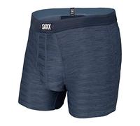 Saxx Men's Underwear Calzoncillos Bóxer para Hombre - Bóxers Malla DE ENFRIAMIENTO DROPTEMP™ con Soporte Interno Pouch TM Integrado - Ropa Interior Masculina,Denim Oscuro Jaspeado, M