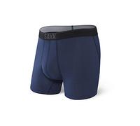 Saxx Men's Underwear Calzoncillos Bóxer Quest Malla DE Secado RÁPIDO Loose Cannon - Bóxers Holgados con Soporte Interno Pouch TM Integrado - Ropa Interior para Hombre, Azul Marino,M