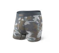 Saxx Men's Underwear Ropa Interior para Hombre - Calzoncillos Bóxer Vibe SUAVIDAD Extrema con Soporte Interno Pouch TM Integrado - Ropa Interior Masculina, Gris Supersize Camo,M