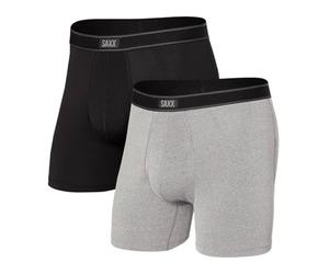 Saxx Men's Underwear Ropa Interior para Hombre - Calzoncillos Masculinos Daytripper - Bóxers con Soporte Interno Ballpark Pouch TM Integrado - Pack de 2, Core