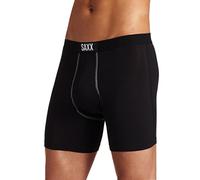 Saxx Underwear Bóxer para Hombre - Calzoncillos Bóxer Ultra Suavidad Extrema - Bóxers Brief de Tiro Medio con Soporte de Paquete Integrado Pouch - Ropa Interior Masculina, Negro, M