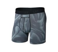 SAXX Underwear Co. Calzoncillos tipo bóxer de compresión suaves y flexibles para hombre, 6 pulgadas, Camuflaje ahumado, azul marino profundo, M