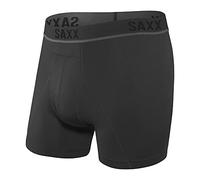 Saxx Underwear Co. Calzoncillos Tipo bóxer de Malla de compresión Ligera cinética para Hombre, Blackout, XX-Large
