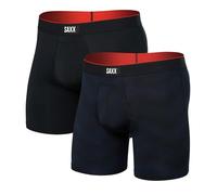 Saxx Underwear Co. Calzoncillos Tipo bóxer de Malla multideportivos para Hombre, Paquete de 2, Full Tilt Chevron/Negro, Medium