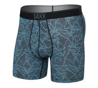 SAXX Underwear Co. Calzoncillos tipo bóxer Quest para hombre, Sketchy Mountain-negro, Large