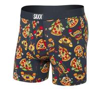 SAXX Underwear Co. Calzoncillos Tipo Bóxer Vibe Súper Suaves para Hombre, Food Fight-India Ink, Talla M