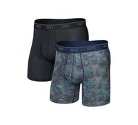 SAXX Underwear Co. Quest - Calzoncillos de malla de secado rápido para hombre (2 unidades), Matrix Camo/Negro, M