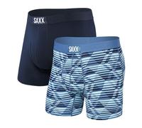 SAXX Underwear Co. Ropa interior para hombre con bolsa, ultra suave, bragueta, 2 unidades, Argyle/azul marino, talla L