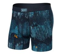 SAXX Underwear Co. Ropa interior para hombre con bolsillo Vibe Super Soft Boxer Brief, Forest Walk-Dark Ink, Small