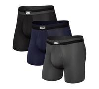 SAXX Underwear Co. Saxx - Ropa interior unisex para hombre, calzoncillos tipo bóxer de malla deportiva, paquete de 3, ropa interior para hombre