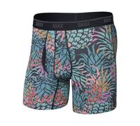 Saxx Underwear - Quest Quick-Dry Mesh BB Fly - Pineapple Patch/Multi - Talla M - Azul Azul M