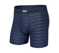 Saxx Underwear - Ropa de senderismo - DropTemp Cooling Mesh BB Fly Dark Denim Heather de Lana - Talla L - Azul marino Azul marino L