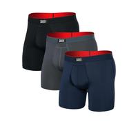 Saxx Underwear - Ropa de senderismo - Multi-Sport Mesh 3Pk Turbulence / Navy / Black de Lana - Talla M - Gris Gris M