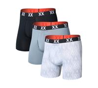 Saxx Underwear - Ropa de senderismo - Multi-Sport Mesh BB Fly 3pk XXcellence/Tradewinds/Black de Lana - Talla M M