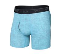Saxx Underwear - Ropa de senderismo - Quest Quick-Dry Mesh BB Fly Tile Fish/Sea Level - Talla S - Azul Azul S