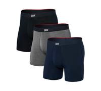Saxx Underwear - Ropa interior - Vibe Xtra 3Pk Noir / Gris Foncé Chiné / Marine de Lana - Talla M - Negro Negro M