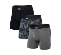 Saxx Underwear - Ropa de senderismo - Vibe Xtra Soft Comfort BB Fly 3pk Wood Camo/Grey Heather/Black - Talla M M