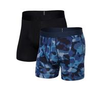 Calzoncillos bóxer Saxx Droptemp Cooling Cotton Bb Fly 2Pk Talla: M / Color: azul oscuro
