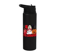 Say Boo to Drugs Cute Boo Red Ribbon W wareness Stainless Steel Insulated Water Bottle