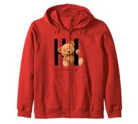 Say Hi Nice to Meet You, Lovely Teddy Bear Graphic Designs Sudadera con Capucha